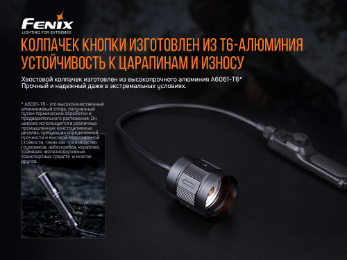 Выносная тактическая кнопка Fenix AER-04 для след фонарей HT18/ TK22 UE/ TK30/ TK22 V2.0 фото 3